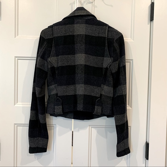 American Eagle Wool Moto Jacket X-Small - Picture 6 of 6